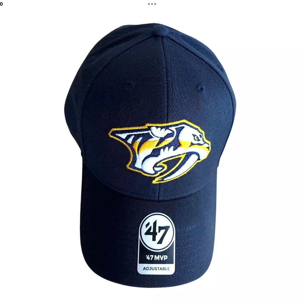 Nashville Predators Hat Blue MVP '47 Brand Strapback Adjustable OSFA New